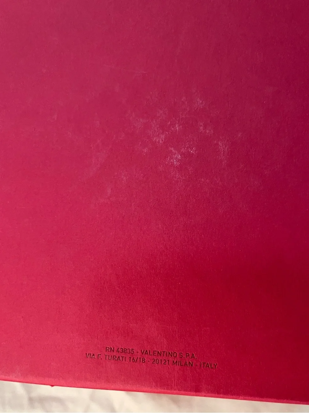 Valentino Garavani Bright Red Embossed Gift Box